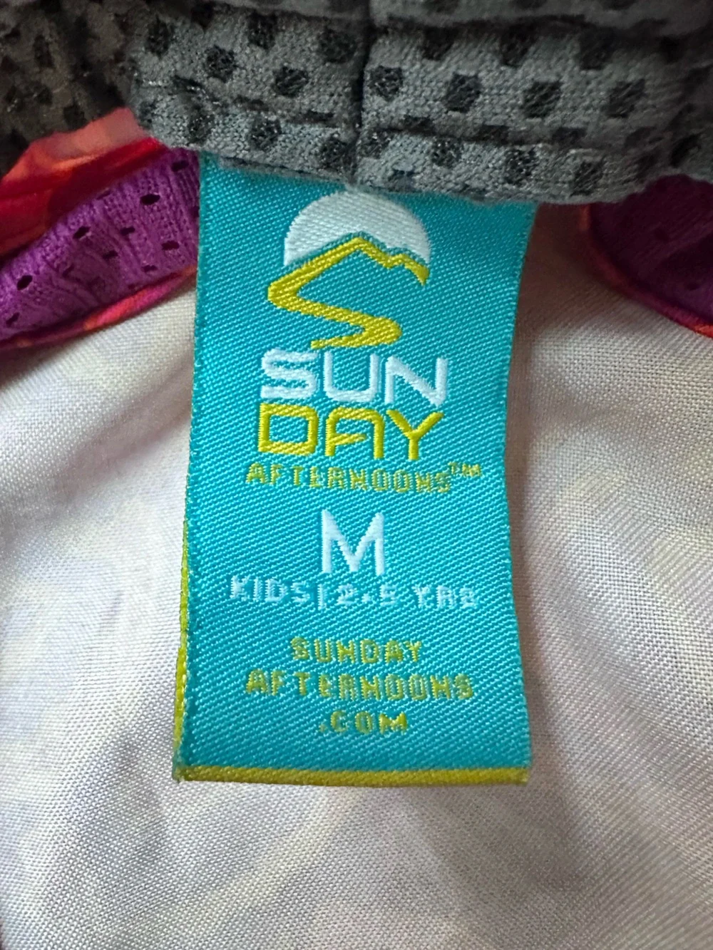 Sunday Afternoons Kids' Play Hat Pink Purple Orange Size M 2-5‎ Years